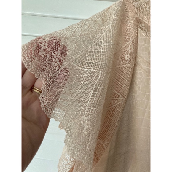 Zadig & Voltaire Pink Snake Pattern Silk Lace Dress - Picture 6 of 7